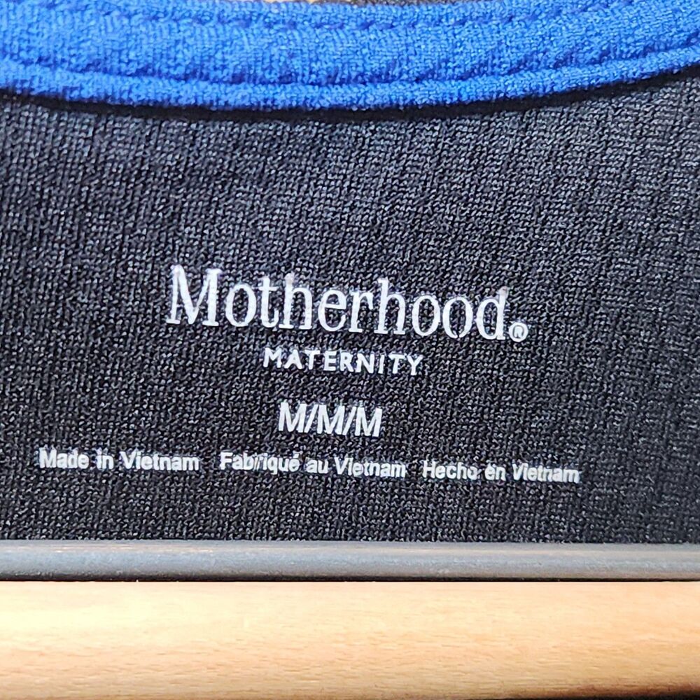Motherhood Maternity Black Peplum Maternity Top M medium Blouse Office Shirt - Picture 6 of 16